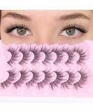 Geeneiya Wispy 3D Mink Lashes - Clear Band Cat Eye Look | Fluffy Reusable False Eyelashes | 7 Pairs I-Fairy Cross - Buy Online on GoSupps.com