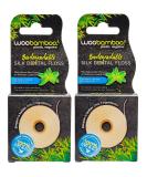 Buy WooBamboo! All Natural Silk Dental Floss Zero Waste 66ft Mint-Flavored Floss (Pack of 2) | Eco-Friendly Dental Care - Buy Online on GoSupps.com