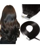 Buy SEGO TAPE Real Hair Extensions - 20 Tressen 50g Remy Hair 16 Natural Black #1B + 10 Free Tapes - International Shipping - Buy Online on GoSupps.com