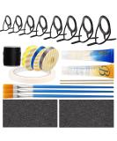 Dovesun Fishing Rod Repair Kit - 40PC A-Complete Casting Rod Guides & Thread Set | 8 Sizes 19PCS/2PCS Spinning & Baitcasting Rod Repair Kit - Buy Online on GoSupps.com