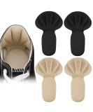 Sponge Heel Cushion Heel Grips Shoes Pads Self-Adhesive Heel Cushion Inserts for Shoe Too Big Soft Mesh Heel Grips Pads Thick Back Insoles Anti Blister Shoe Liners Heel Protectors (Black&Nude) - Buy Online on GoSupps.com