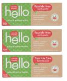Hello Kids Fluoride Free Natural Watermelon Toothpaste 4.2 Oz (Pack of 3) - Buy Online on GoSupps.com