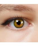 Buy Charmiga Green Colored Contact Lenses | Opaque Annual Lenses Without Prescription | 2 Soft Lenses + Accessories | City Green 0.00 Dioptria - Buy Online on GoSupps.com