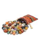 Colludo Gemstone Set | Natural Tumbled Stones in Colorful Fabric Bag | Various Sizes (2.5-3.5 cm) - Perfect for Collectors & Decor - Buy Online on GoSupps.com