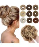 Buy Sego Hair Part with Rubber Band | Large Dutt Hair Tie for Women | Ponytail & Braid Extensions in Light Brown & Ashblond - International Shipping Available - Buy Online on GoSupps.com