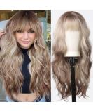Shop Testar Blonde Wigs for Black Women - Long Wavy Curly Synthetic Wig with Bangs - Buy Online on GoSupps.com