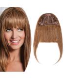 SEGO Pony Hairpiece Fringe Clip-On - 100% Remy Human Hair Extension Light Brown #6 - 25g | Best Clip-On Hair Solutions - Buy Online on GoSupps.com
