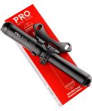 Premium Mini Bike Pump - High Pressure PSI - Presta and Schrader Valves - Ideal for Road and Mountain Bikes - Black - Buy Online on GoSupps.com