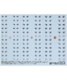 High Queue Parts 1/12 Custom Eye Decals - Pupil Decal Series CYD-07B | Premium Plastic Model Decals for Collectors - Buy Online on GoSupps.com