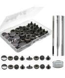 15mm Heavy Duty Leather Snap Fasteners Kit - Metal Buttons, Tools for Clothing, Jeans, Jackets, Bags - Black - Buy Online on GoSupps.com
