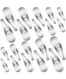 40 Piece Metal Snap Hair Clips Set - Large Nonslip Hair Barrettes for Women and Girls - Hair Accessories in Various Sizes - Silver - Buy Online on GoSupps.com