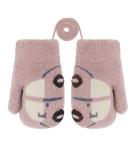 Cute Fox Knitting Full Finger Gloves for Kids 1-3 Yrs | Winter Thermal Plush Lining | Ideal for Cycling & Camping | Toddler Gloves in Car/Khaki - Buy Online on GoSupps.com