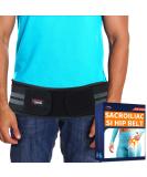 FEATOL SI Belt for Sciatica Pain Relief | Sacroiliac Hip Brace for Pelvic & Lower Back Support | Extra Compression | SI Joint Belt for Men & Women - Large Black - Buy Online on GoSupps.com