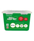 Fitec RS750 Super Spreader Cast Net 4' Radius 3/8 Mesh 3/4 lb Weights - Clear - Buy Online on GoSupps.com