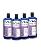 Dr Teal's Foaming Bath with Pure Epsom Salt, Soothe & Sleep with Lavender, 34 fl oz (Pack of 4) - Buy Online on GoSupps.com