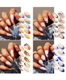 96Pcs Medium YGDZ Press On Nails - 4 Packs Short Almond Fake Nails with Nail Glue | Glossy Full Cover False Nails Set - French, Colorful & Reusable Designs for Women and Girls - Buy Online on GoSupps.com