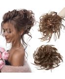 TESS Voluminous Messy Bun Hairpiece - 45g Hair Tie with Elastic Band for Women & Girls (Ash Brown) - International Shipping Available - Buy Online on GoSupps.com