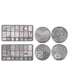 Niceneeded Nail Art Stamping Plates - 6 Lace Flower & Geometric Designs for DIY Nail Art - Buy Online on GoSupps.com