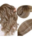 Vivien Real Hair Treat Extensions - Balayage Medium Brown & Platinum Blonde 50cm 100g - Premium Tresse Hair Recovery - Buy Online on GoSupps.com