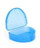Slim Orthodontic Dental Case - Colour & Glitter Choices for Retainers Bleaching Trays Dentures & More (Glitter Blue) - Buy Online on GoSupps.com