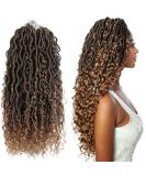 Goddess Locs Crochet Hair 18 River Locs 5 Packs Prelooped | Faux Boho Hippie Braids with Curly Ends | Lightweight & Itch-Free - Buy Online on GoSupps.com