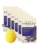 Buy English Lavender Bath Soap Bundle | Moisturizing 4.25 oz Soap with Bath Sponge | Calming & Luxurious Cleansing | Pack of 6 - Buy Online on GoSupps.com
