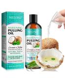 Coconut Oil Pulling Mouthwash - Mint Oil for Teeth Whitening & Fresh Breath | Natural Essential Oils | Alcohol Free 237ml - Buy Online on GoSupps.com