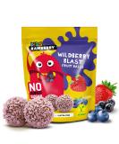 RAWBERRY Kids Wild Fruit Balls - No Added Sugar Gluten Free & Vegan Snack | 8 x 50g Wild Berry - Healthy International Shipping - Buy Online on GoSupps.com