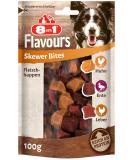 8in1 Flavours Skewer Bites - High-Protein Dog Treats with Chicken Duck & Liver | 100g Bag - International Shipping Available - Buy Online on GoSupps.com