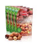 Galil Organic Roasted Chestnuts Pack of 4 - Shelled & Ready to Eat - Gluten Free Vegan Snacks - Non-GMO Kosher - Ideal for Baking, Cooking, and Turkey Stuffing - 3.5oz Bags - Buy Online on GoSupps.com