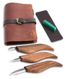 BeaverCraft Deluxe S15X Wood Carving Whittling Knives Set with Leather Case - Whittling Kit Premium Wood Carving Tools with Leather Strop and Polishing Compound - Chip Carving Knives Set - Buy Online on GoSupps.com