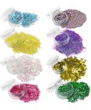 8-Piece Glitter Makeup Set by UK Company - Festival, Body & Halloween Glitter - Buy Online on GoSupps.com