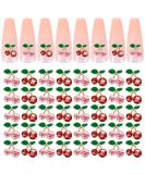 40 Pcs Tiesome Cherry Nail Charms - 3D Rhinestone Nail Art Decorations for DIY Manicure & Jewelry Accessories - Buy Online on GoSupps.com