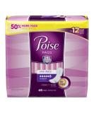 Poise Incontinence Pads Long 45 Count - Pack of 2 | Stay Dry and Comfortable - Buy Online on GoSupps.com
