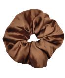 INNCHY XXL Large Satin Silk Scrunchie - Oversize Hair Tie for Girls - No Damage Elastic Ponytail Holder - Washable (Large Brown) - Buy Online on GoSupps.com