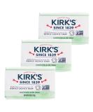 Kirk's 100% Premium Coconut Oil Castile Soap - Aloe Vera, 3 Bars (4 oz Each) - Gentle & Soothing - Buy Online on GoSupps.com