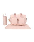 My Babiie Deluxe Changing Bag with Insulated Bottle Warmer - Blush Travel Messenger Bag - Buy Online on GoSupps.com