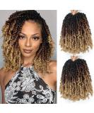 8 Packs Pre-twisted Passion Twist Crochet Hair 8 Inch | Pre-looped Braiding Hair for Black Women | Synthetic Hair Extensions in 1B/30/27 - Buy Online on GoSupps.com