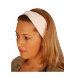 Cotton Stretch Cosmetic Hairband - White 8 cm Width 38 cm Circumference | International Shipping Available - Buy Online on GoSupps.com