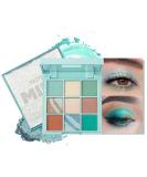 Mimore Eyeshadow Palette - 9 Colors Waterproof Glitter & Matte Makeup High Pigment Shimmer - Durable Mineral Eye Shadow (02-Mint) - Buy Online on GoSupps.com