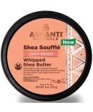 Ashanti Naturals Scented Whipped Shea Butter for Skin | African Body Butter for Women w/Coconut  Almond Oil (Juicy Peach Souffle  8 oz) - Buy Online on GoSupps.com