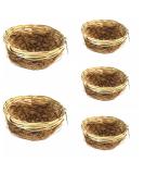 Canary Nest Pans 5 PACK 11cm Wicker - Coco with hooks to rear for Canaries - Buy Online on GoSupps.com