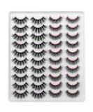 Dysilk 20 Pairs Cat Eye 6D Fake Eyelashes | Self-Adhesive Fluffy Mink Lashes - Reusable False Eyelash Sets | 2 Styles 2021 - Shop Internationally - Buy Online on GoSupps.com