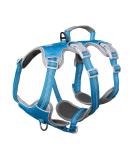 Huntboo Panic Dishes & Heef Large Dog Harness - Waterproof Breathable Adjustable Vest for Large Dogs (Blue L) - Durable Design - Buy Online on GoSupps.com