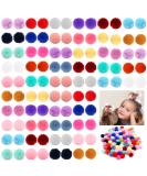 Mruq Pet 100pcs Small Dog Hair Pom Pom Bows with Rubber Bands - 0.98 inches, Yorkie Dog Grooming Accessories FL013-100PCS - Buy Online on GoSupps.com