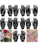 QSTOHENA 14 Sheets Henna Tattoo Stencils Kit - Indian Arabian Temporary Body Art Template - Buy Online on GoSupps.com