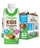 Orgain Organic Kids Protein Shake - Chocolate, 8g Protein, 22 Vitamins, Gluten-Free, Non-GMO, 12 Ct - Buy Online on GoSupps.com