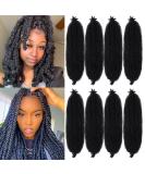 24 Inch Marley Hair 8 Packs Pre Separated Afro Twist Marley Twist Braiding Hair | Synthetic Spring Twist Hair Extensions for Women (1b) - Buy Online on GoSupps.com
