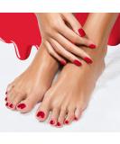 Bot 32x UV gel nail foil for tooths I dermatest "very good" I all-in-1 nail foils self-adhesive: no under/upper need for feet Summer red t - Buy Online on GoSupps.com