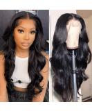 Eyefanniy 13X4 Body Wave Human Hair Lace Front Wig 18 Inch - Pre Plucked with Baby Hair, 180% Density for Black Women | HD Transparent Lace Frontal - Buy Online on GoSupps.com